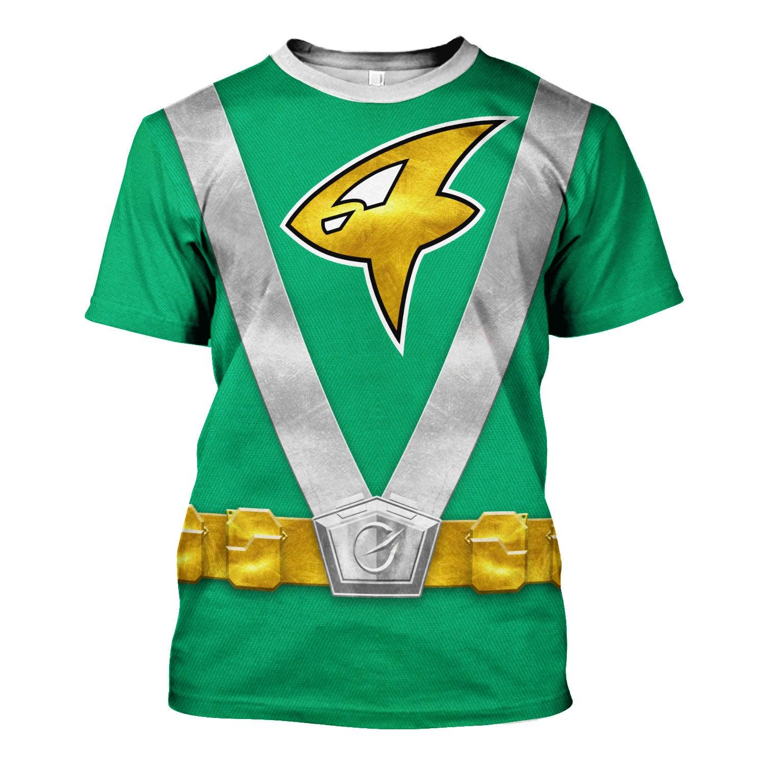 Gearhomie Power Rangers RPM (2009) Green Costume Hoodie Sweatshirt T-Shirt Tracksuit - Gearhomie.com