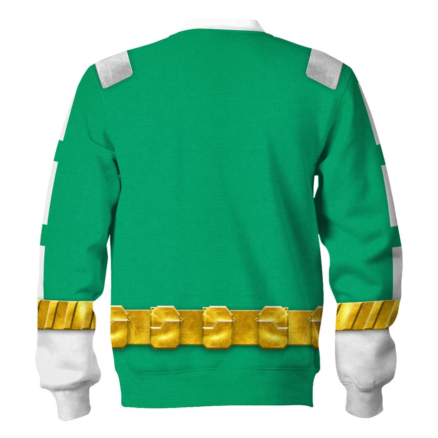 Gearhomie Power Rangers RPM (2009) Green Costume Hoodie Sweatshirt T-Shirt Tracksuit - Gearhomie.com