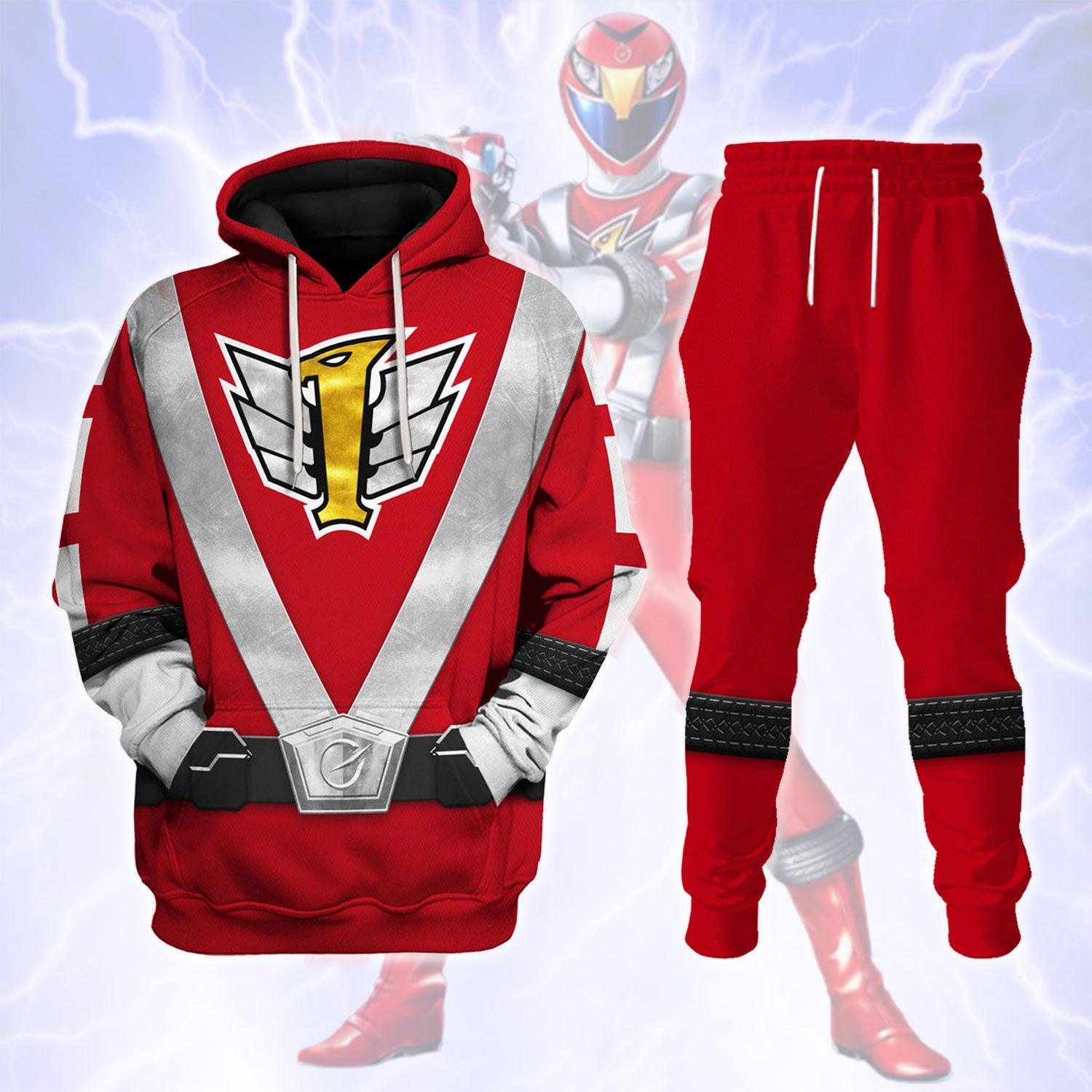 Gearhomie Power Rangers RPM (2009) Red Costume Hoodie Sweatshirt T-Shirt Tracksuit - Gearhomie.com