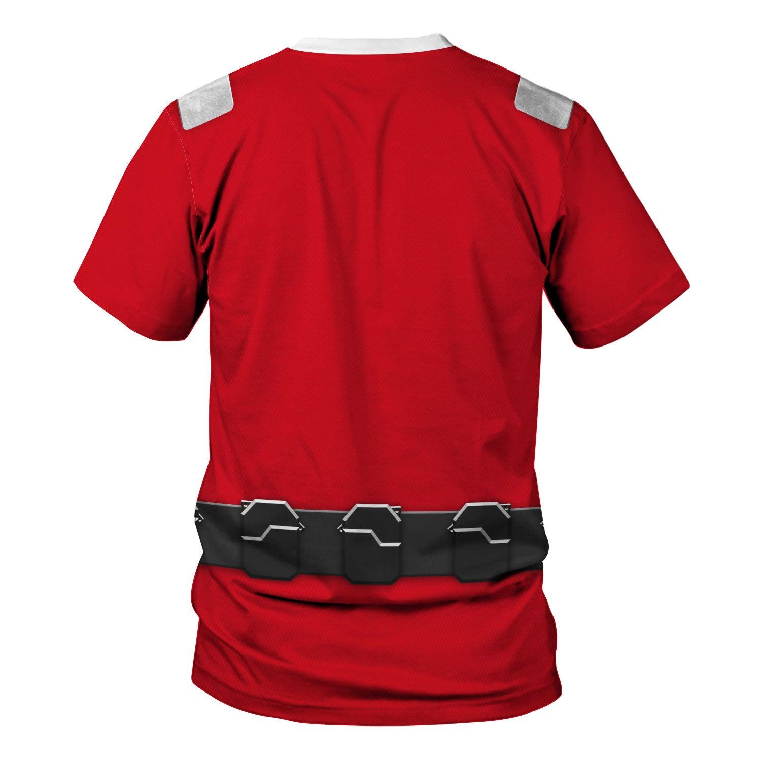 Gearhomie Power Rangers RPM (2009) Red Costume Hoodie Sweatshirt T-Shirt Tracksuit - Gearhomie.com