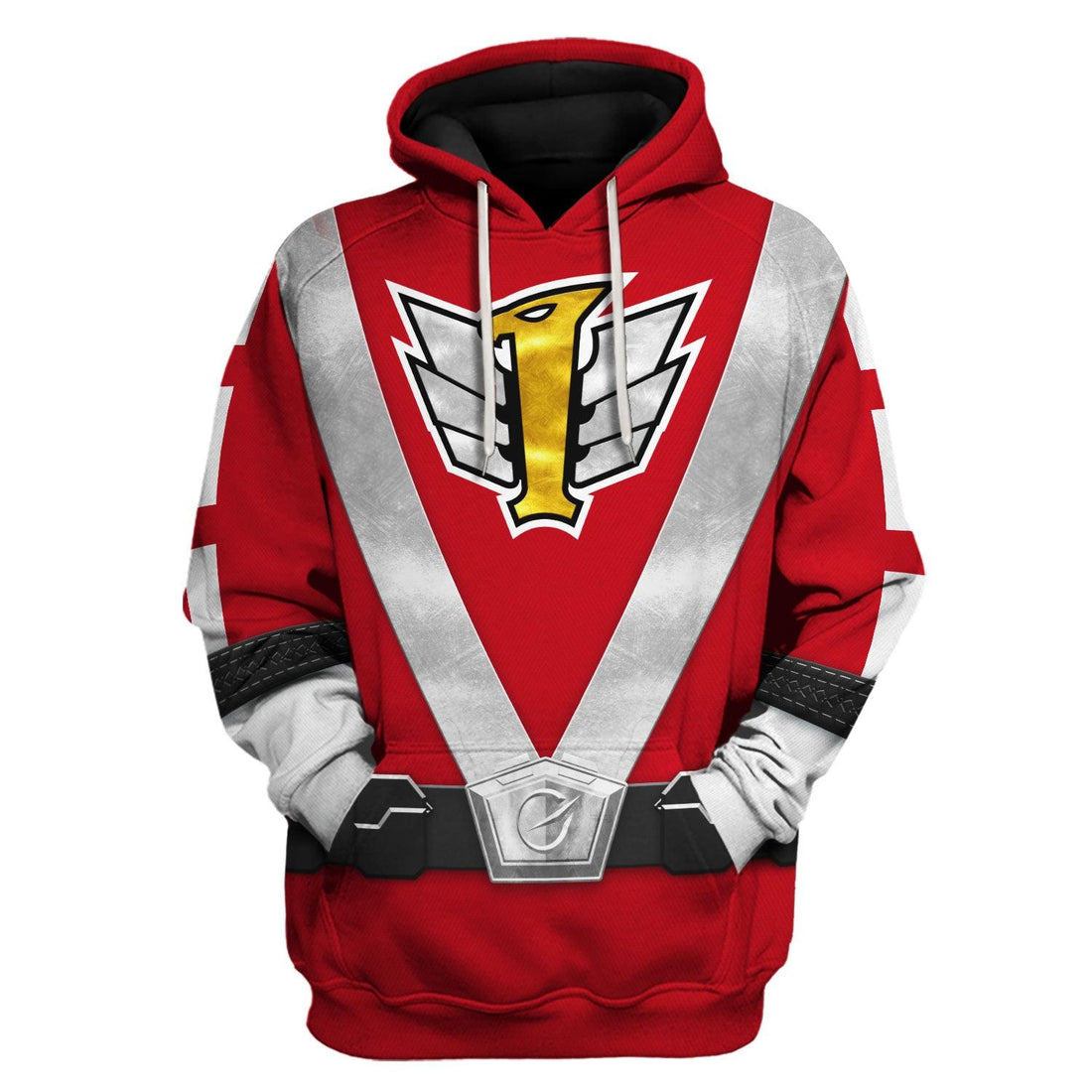CustomsPig Power Rangers RPM (2009) Red Costume Hoodie Sweatshirt T-Shirt Tracksuit - CustomsPig.com