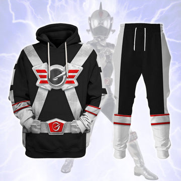 Gearhomie Power Rangers RPM (2009) Silver Costume Hoodie Sweatshirt T-Shirt Tracksuit - Gearhomie.com