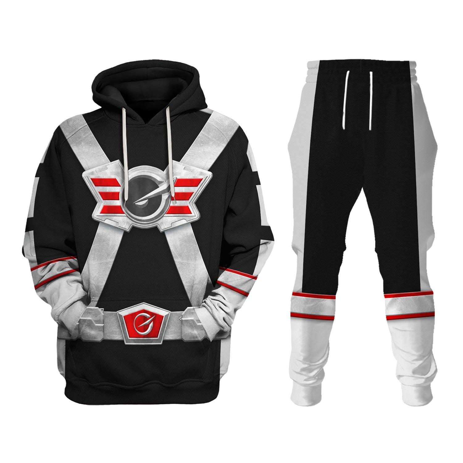 Gearhomie Power Rangers RPM (2009) Silver Costume Hoodie Sweatshirt T-Shirt Tracksuit - Gearhomie.com