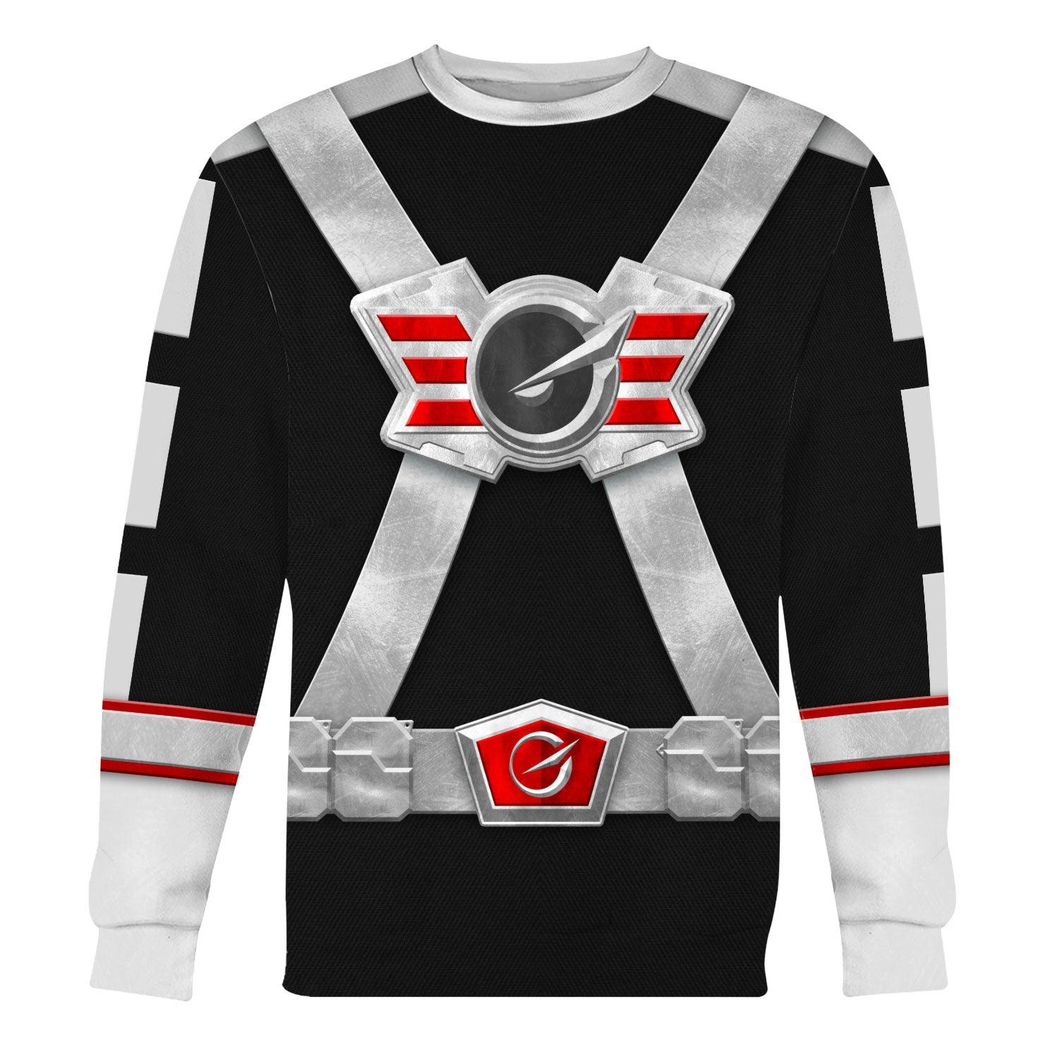 Gearhomie Power Rangers RPM (2009) Silver Costume Hoodie Sweatshirt T-Shirt Tracksuit - Gearhomie.com