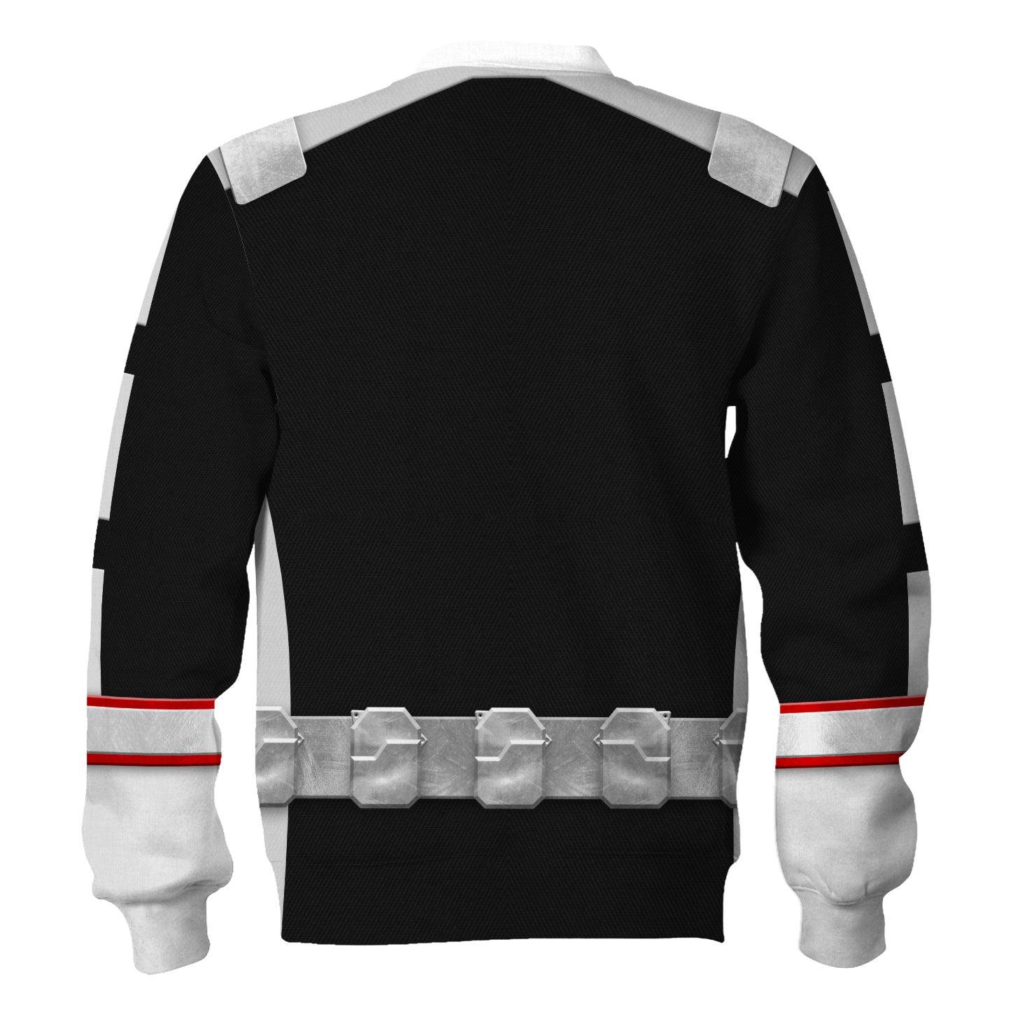 Gearhomie Power Rangers RPM (2009) Silver Costume Hoodie Sweatshirt T-Shirt Tracksuit - Gearhomie.com