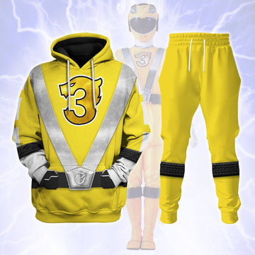 Gearhomie Power Rangers RPM (2009) Yellow Costume Hoodie Sweatshirt T-Shirt Tracksuit - Gearhomie.com