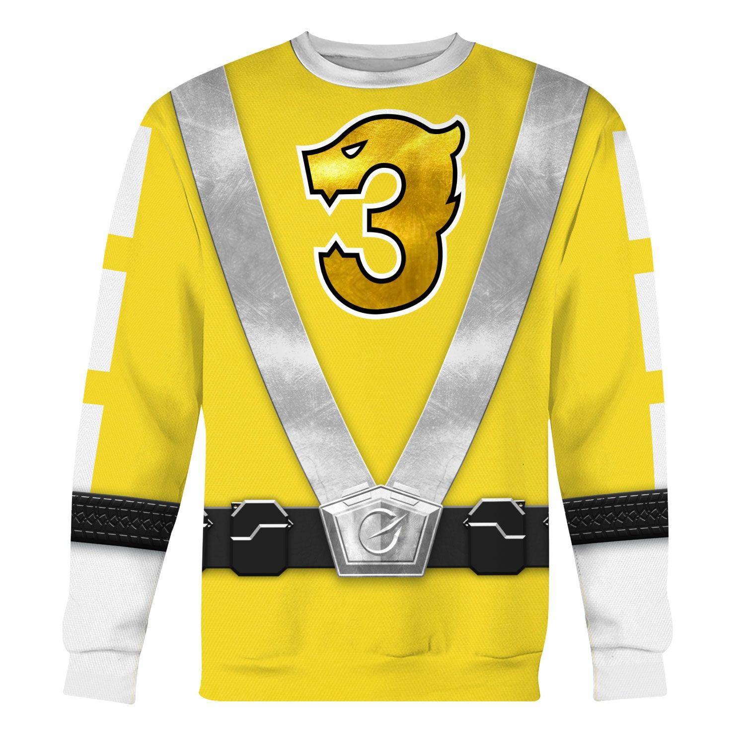Gearhomie Power Rangers RPM (2009) Yellow Costume Hoodie Sweatshirt T-Shirt Tracksuit - Gearhomie.com