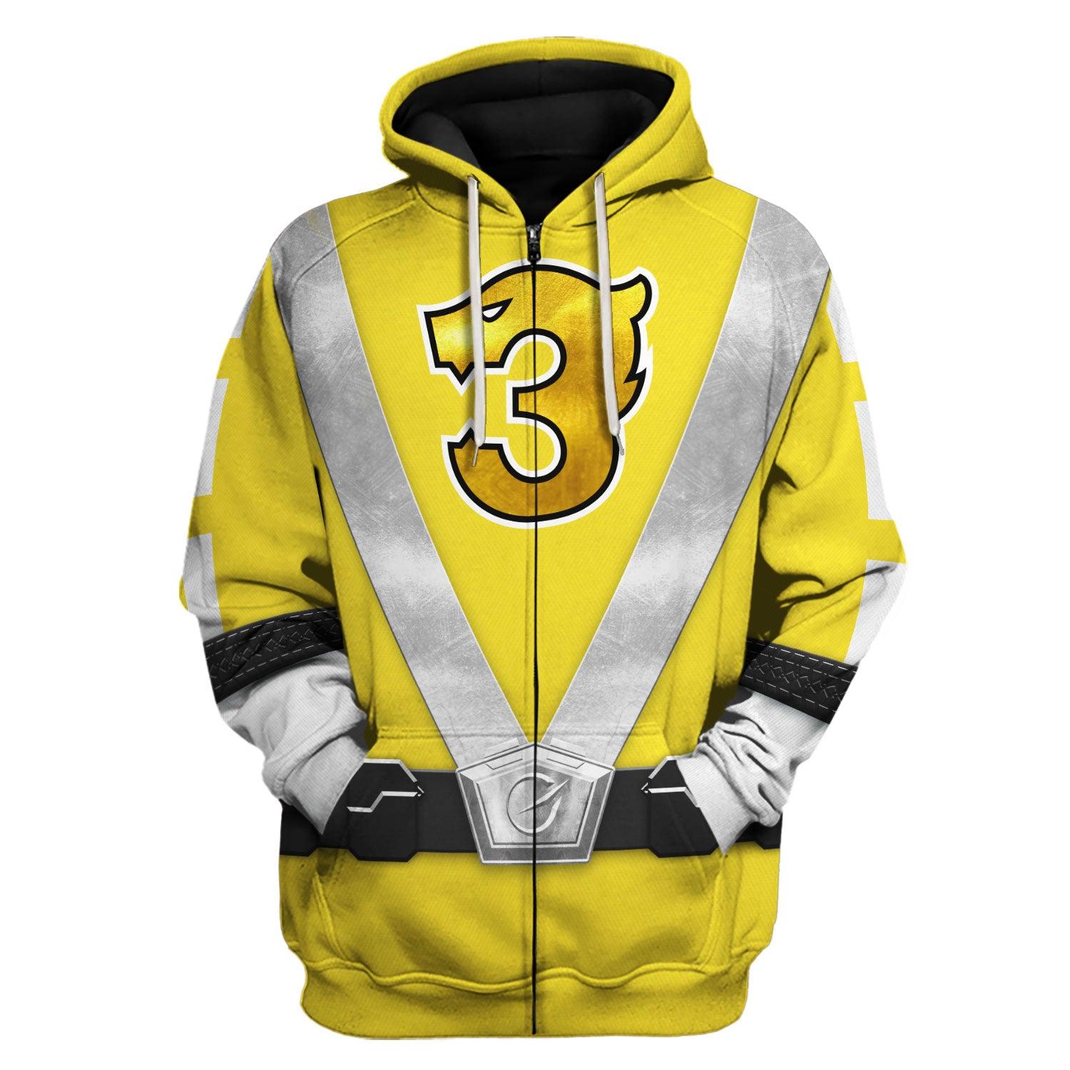 Gearhomie Power Rangers RPM (2009) Yellow Costume Hoodie Sweatshirt T-Shirt Tracksuit - Gearhomie.com