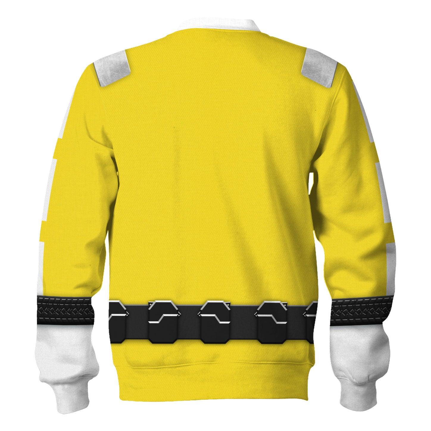 Gearhomie Power Rangers RPM (2009) Yellow Costume Hoodie Sweatshirt T-Shirt Tracksuit - Gearhomie.com