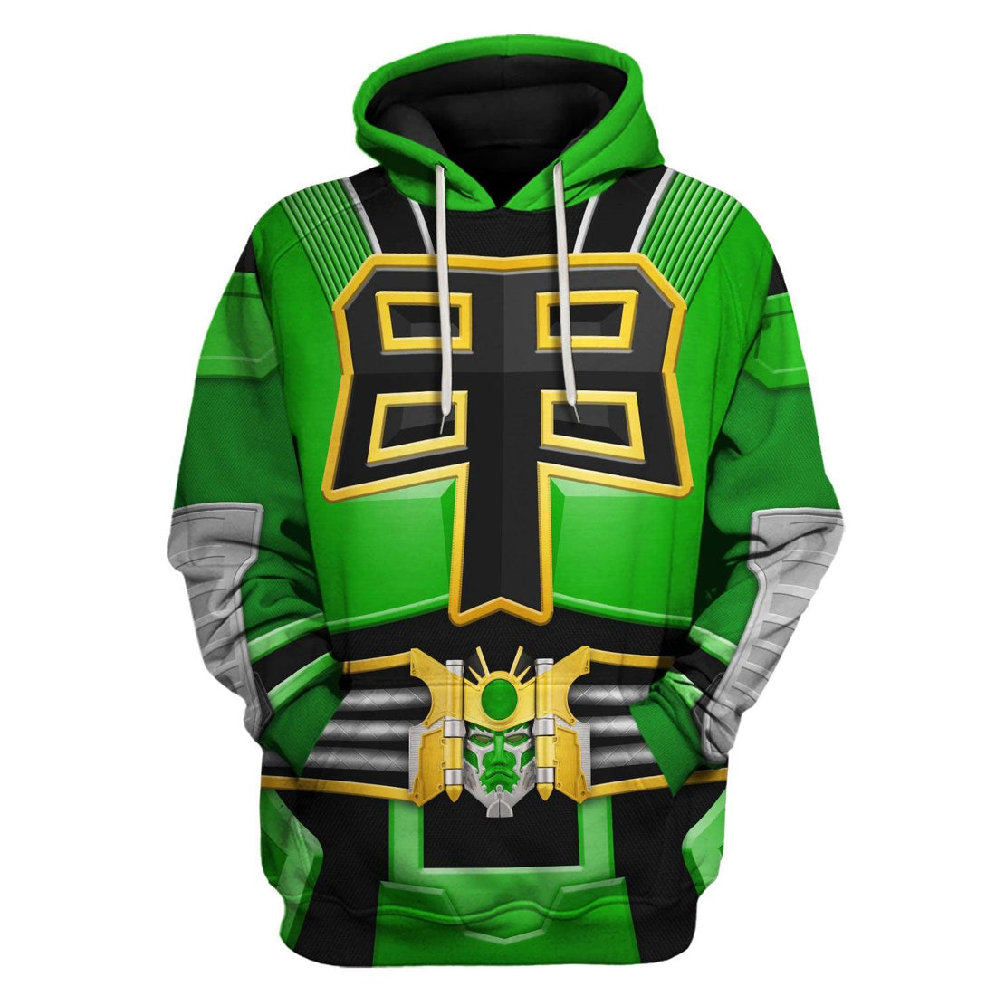 CustomsPig Power Rangers Shogun Green Costume Hoodie Sweatshirt T-Shirt Tracksuit - CustomsPig.com