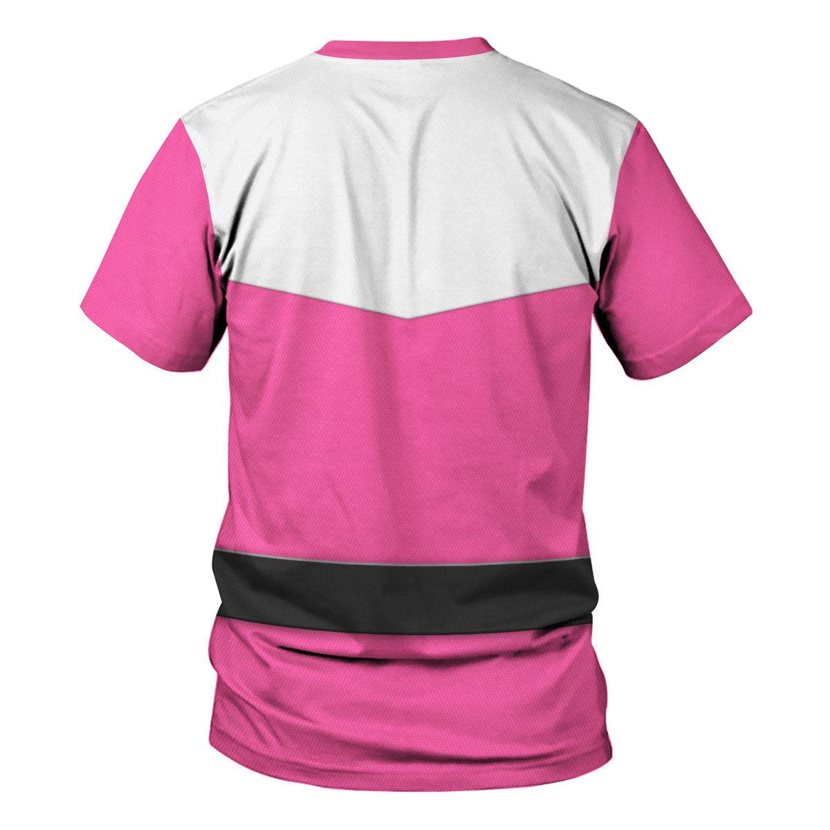 Gearhomie Power Rangers Time Force (2001) Pink Hoodies Sweatshirt T-shirt Hawaiian Tracksuit - Gearhomie.com