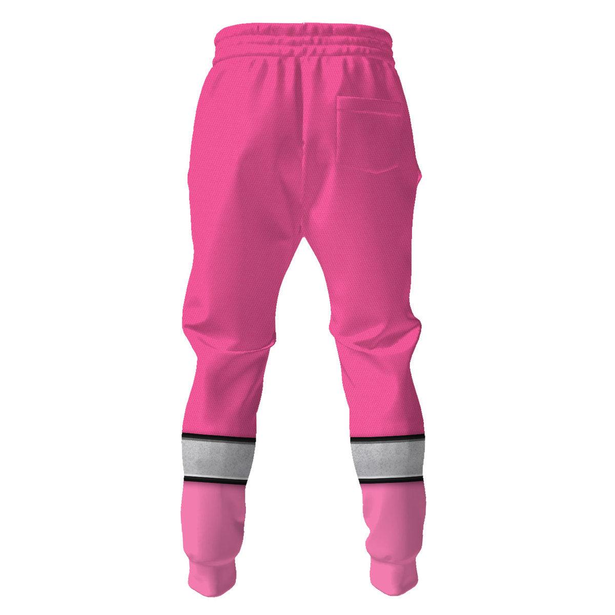 CustomsPig Power Rangers Time Force (2001) Pink Hoodies Sweatshirt T-shirt Hawaiian Tracksuit - CustomsPig.com
