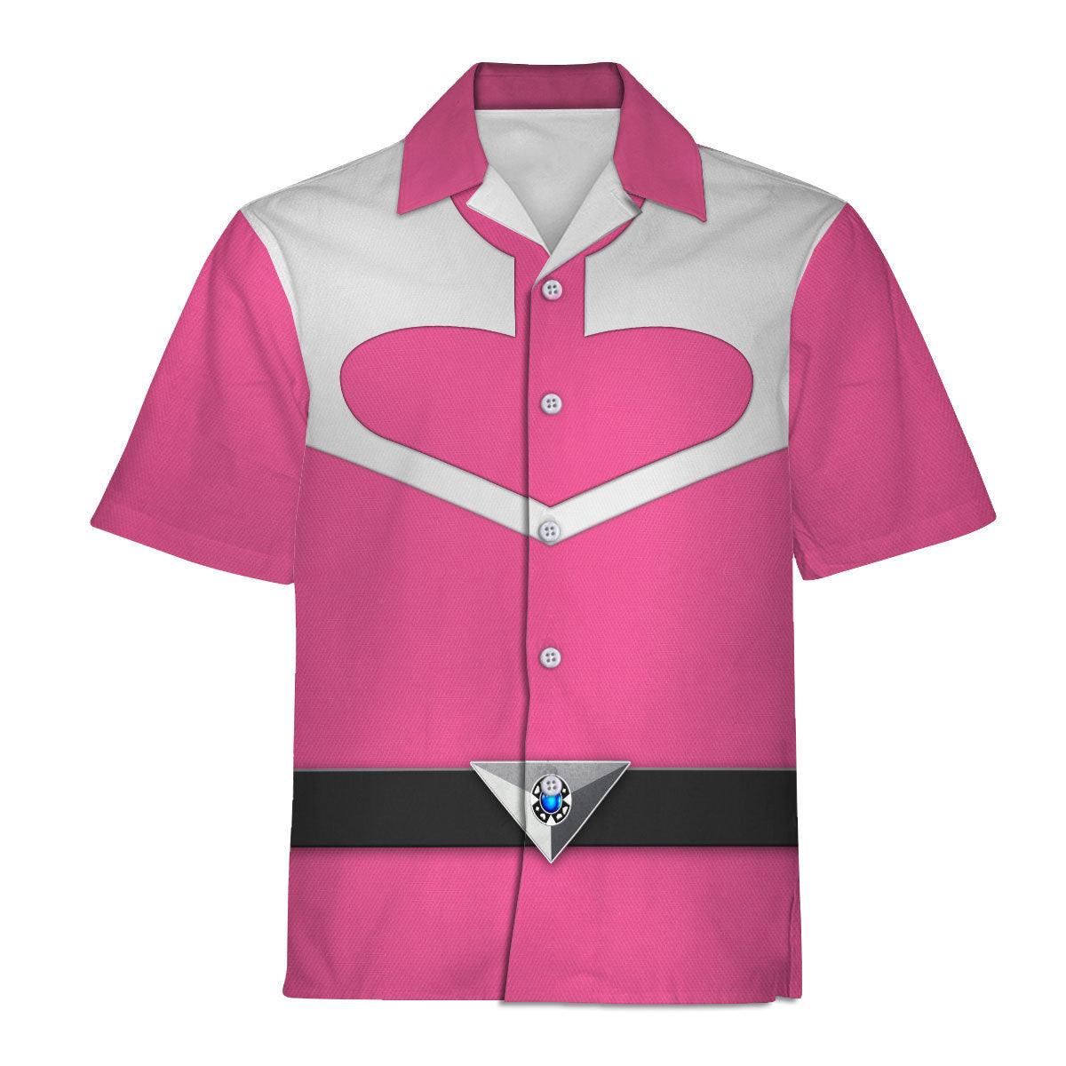 Gearhomie Power Rangers Time Force (2001) Pink Hoodies Sweatshirt T-shirt Hawaiian Tracksuit - Gearhomie.com