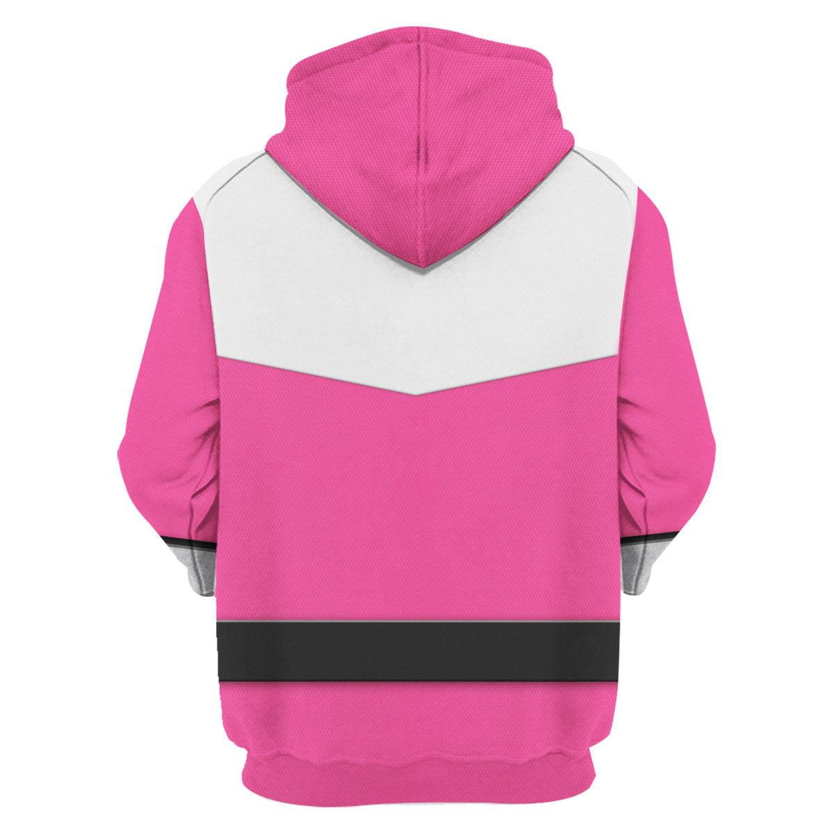 Gearhomie Power Rangers Time Force (2001) Pink Hoodies Sweatshirt T-shirt Hawaiian Tracksuit - Gearhomie.com