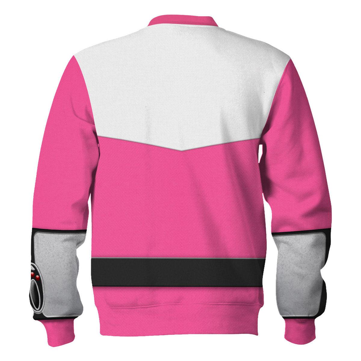 Gearhomie Power Rangers Time Force (2001) Pink Hoodies Sweatshirt T-shirt Hawaiian Tracksuit - Gearhomie.com