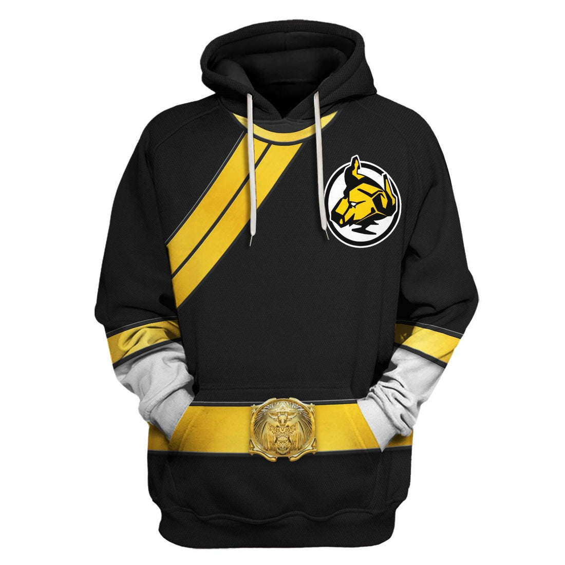 CustomsPig Power Rangers Wild Force Black Costume Hoodie Sweatshirt T-Shirt Tracksuit - CustomsPig.com