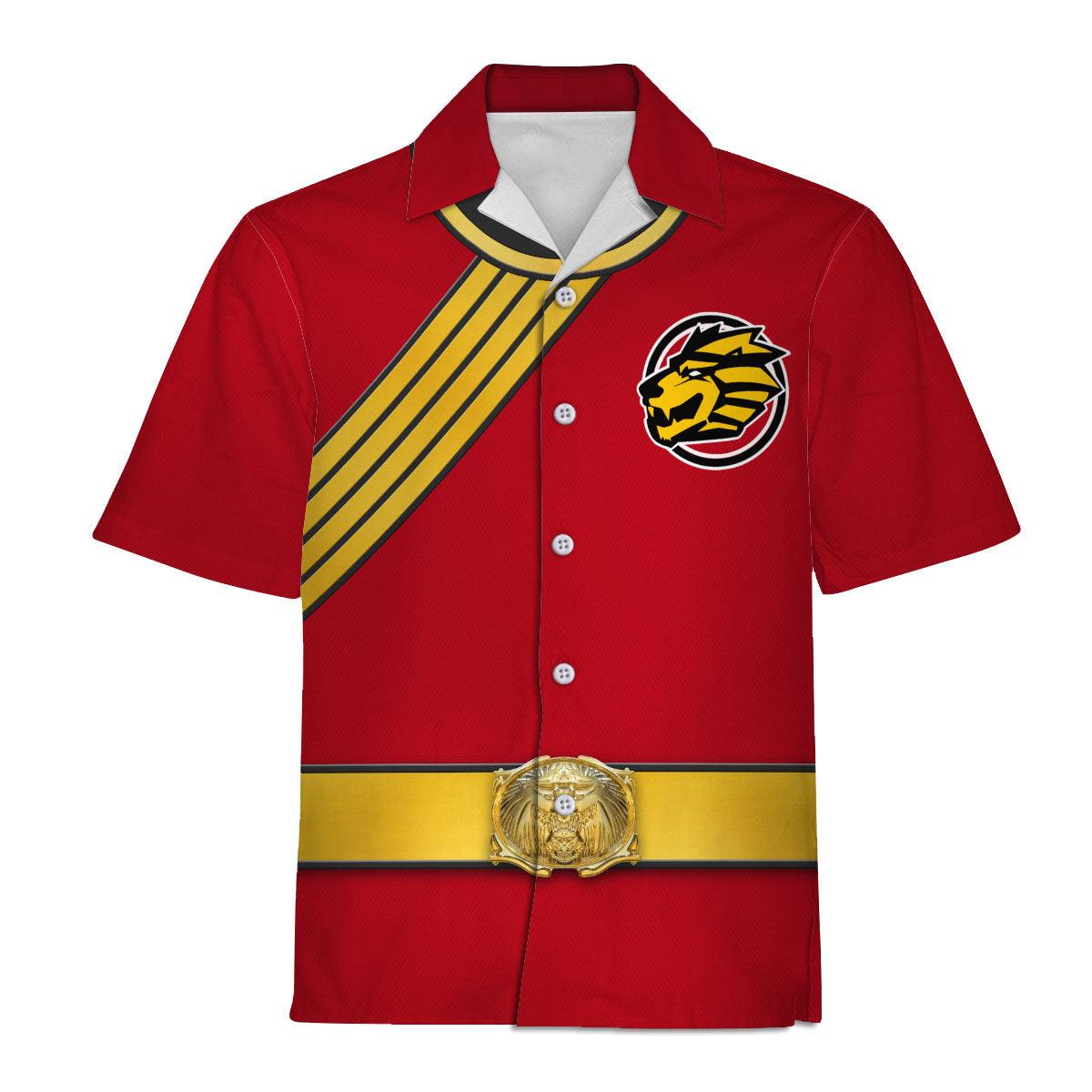 Gearhomie Power Rangers Wild Force Red Costume Hoodie Sweatshirt T-Shirt Tracksuit - Gearhomie.com