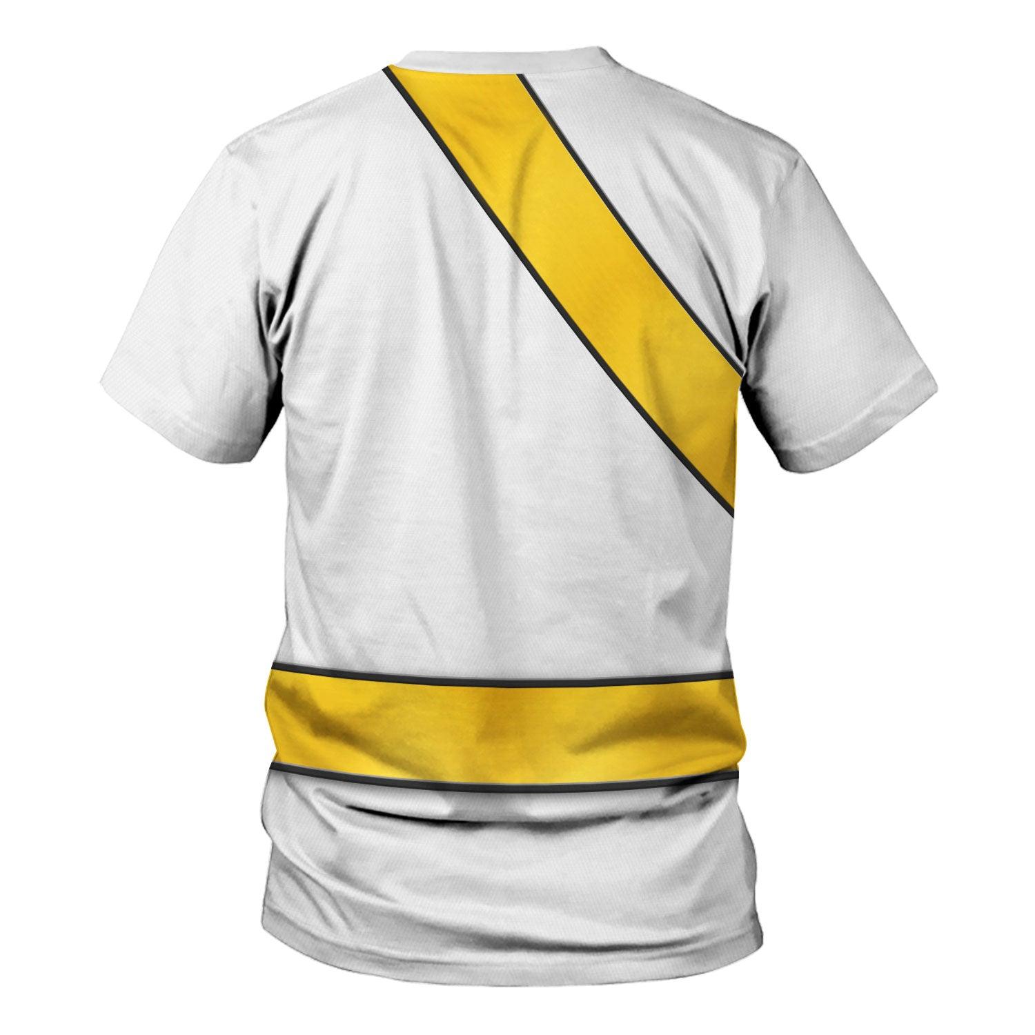 Gearhomie Power Rangers Wild Force White Costume Hoodie Sweatshirt T-Shirt Tracksuit - Gearhomie.com