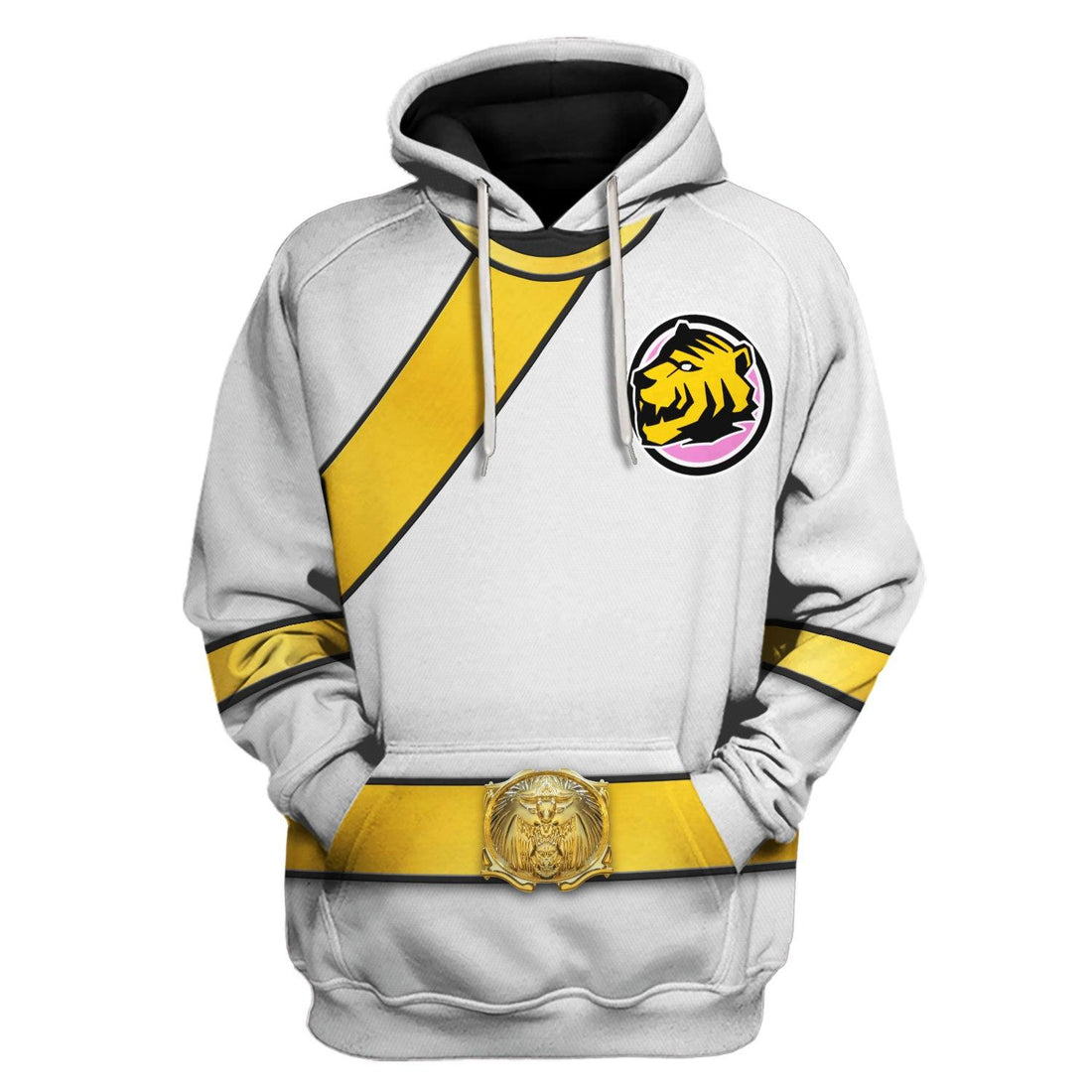 CustomsPig Power Rangers Wild Force White Costume Hoodie Sweatshirt T-Shirt Tracksuit - CustomsPig.com