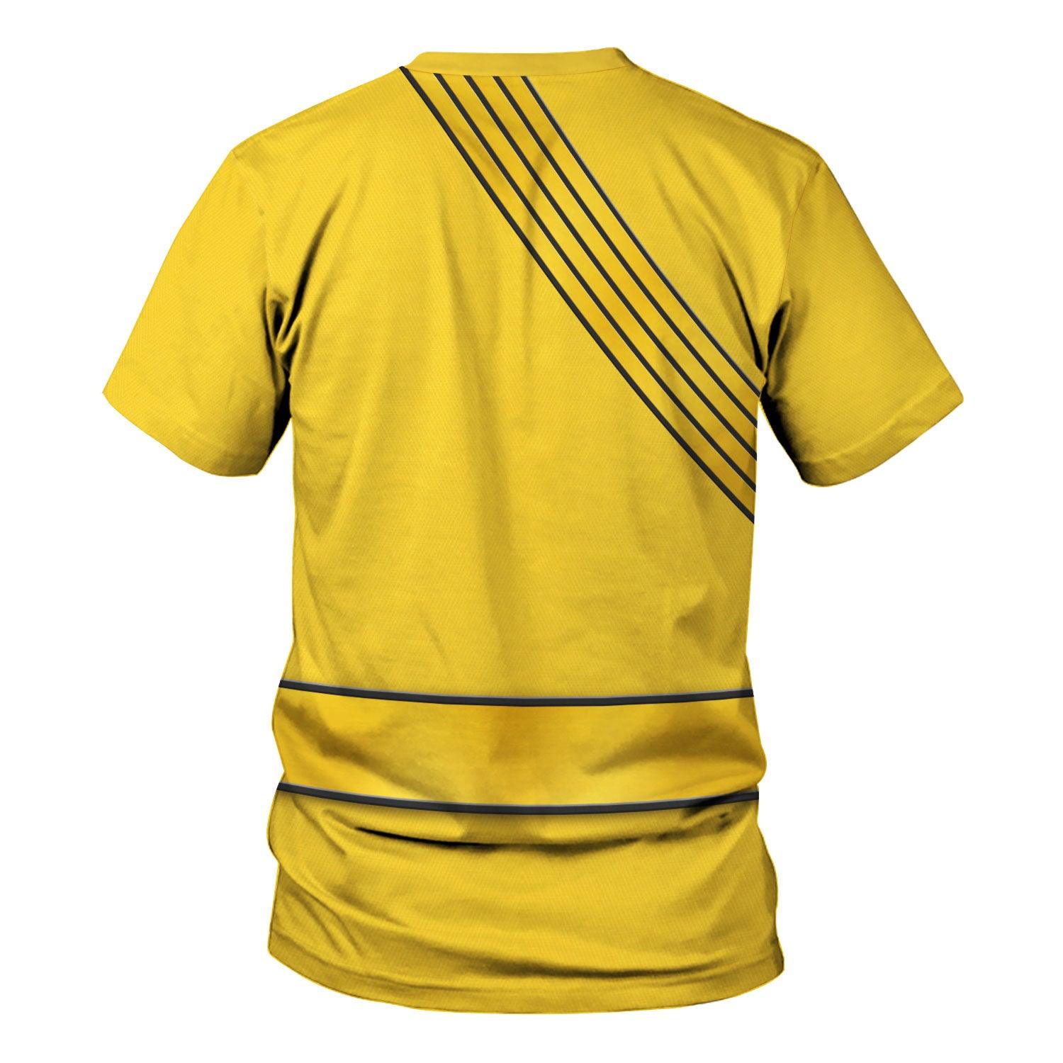 Gearhomie Power Rangers Wild Force Yellow Costume Hoodie Sweatshirt T-Shirt Tracksuit - Gearhomie.com