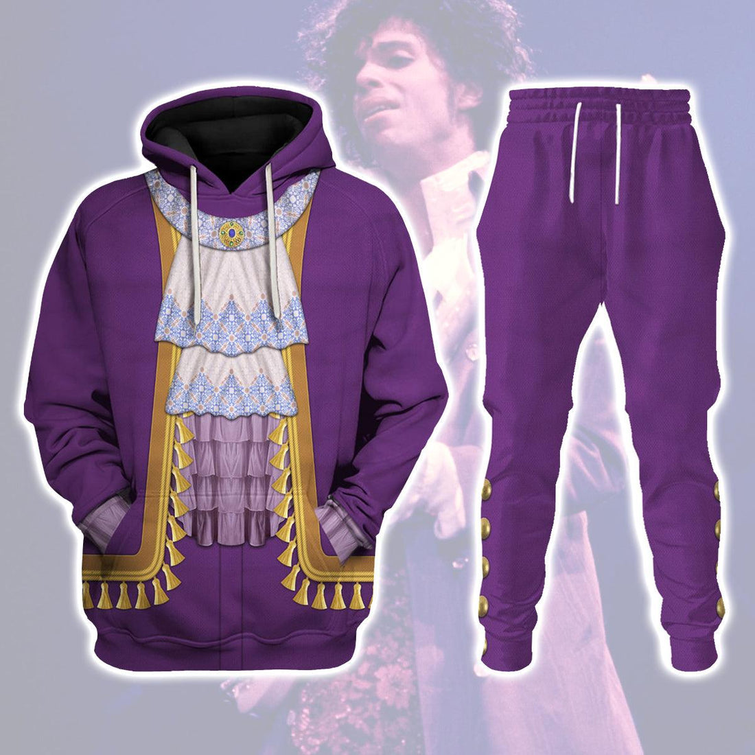 Gearhomie Prince Outfit Pan-cakes All-Over Print Unisex Pullover Hoodie, Sweatshirt, T-Shirt - Gearhomie.com