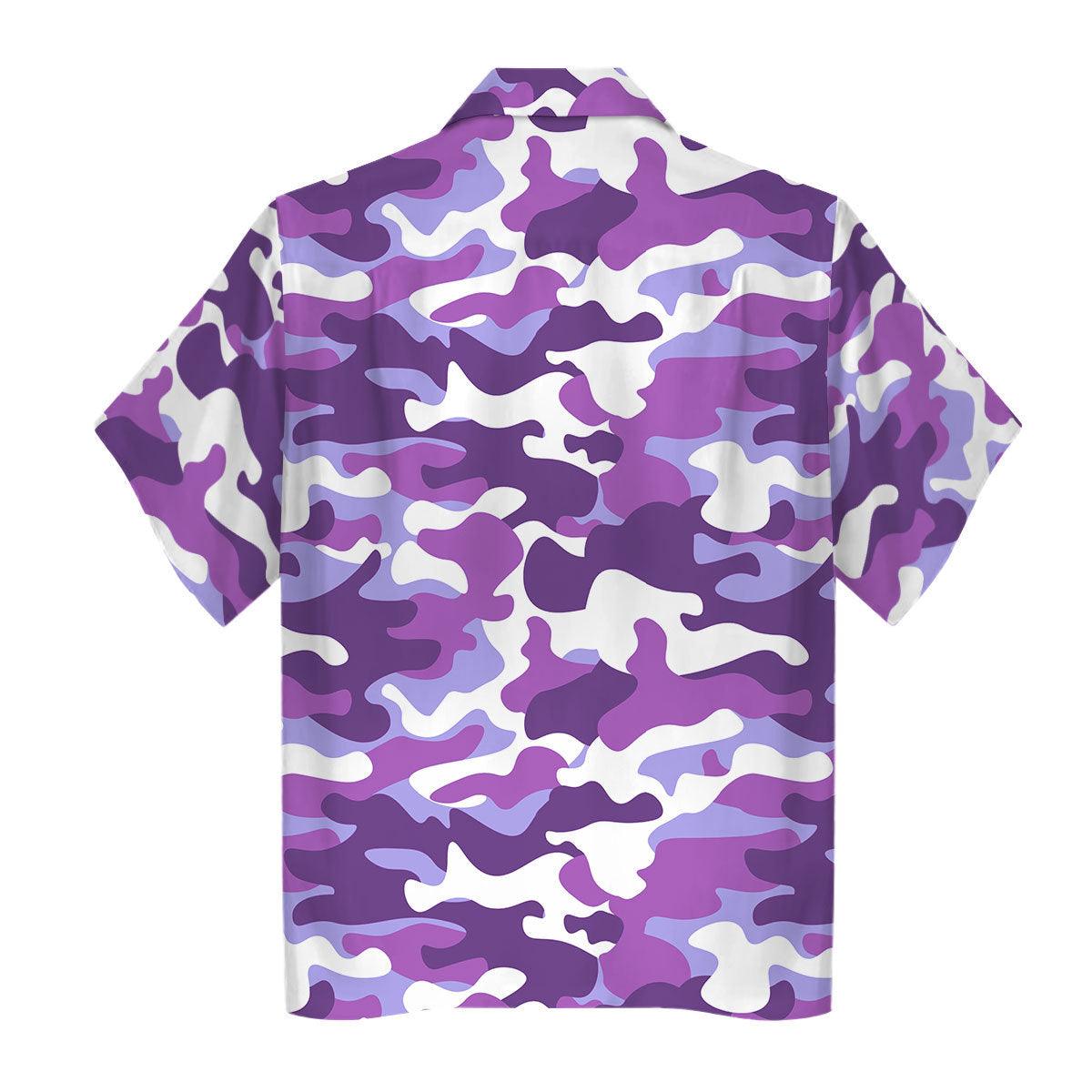 Gearhomie Purple Camo Premium Sherpa Lined Unisex Pullover Hoodie, Sweatshirt, T-Shirt - Gearhomie.com
