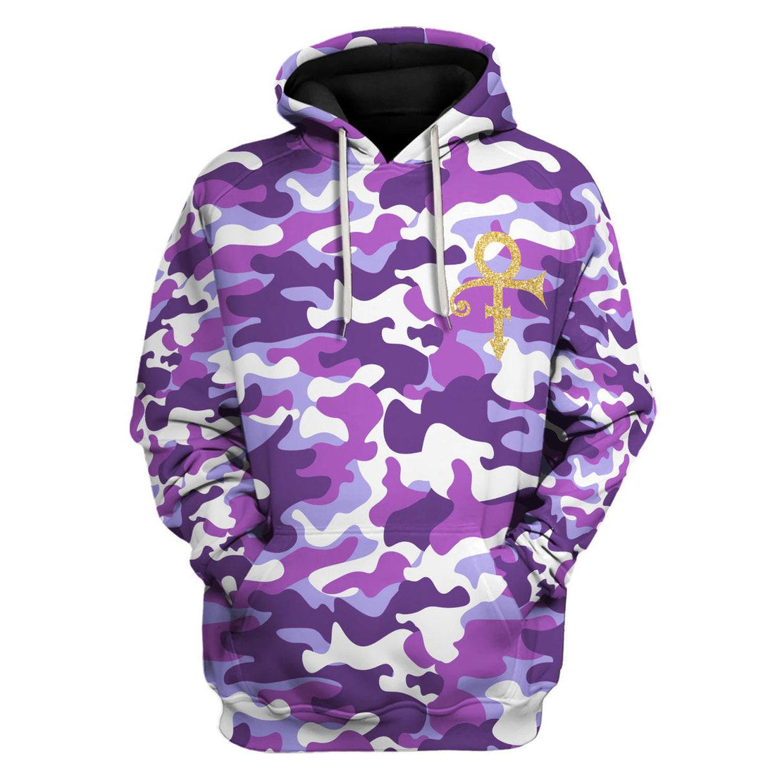 Gearhomie Purple Camo Premium Sherpa Lined Unisex Pullover Hoodie, Sweatshirt, T-Shirt - Gearhomie.com