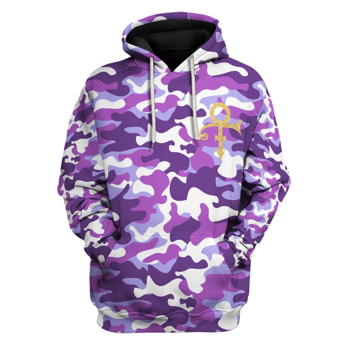 Gearhomie Purple Camo Premium Sherpa Lined Unisex Pullover Hoodie, Sweatshirt, T-Shirt - Gearhomie.com
