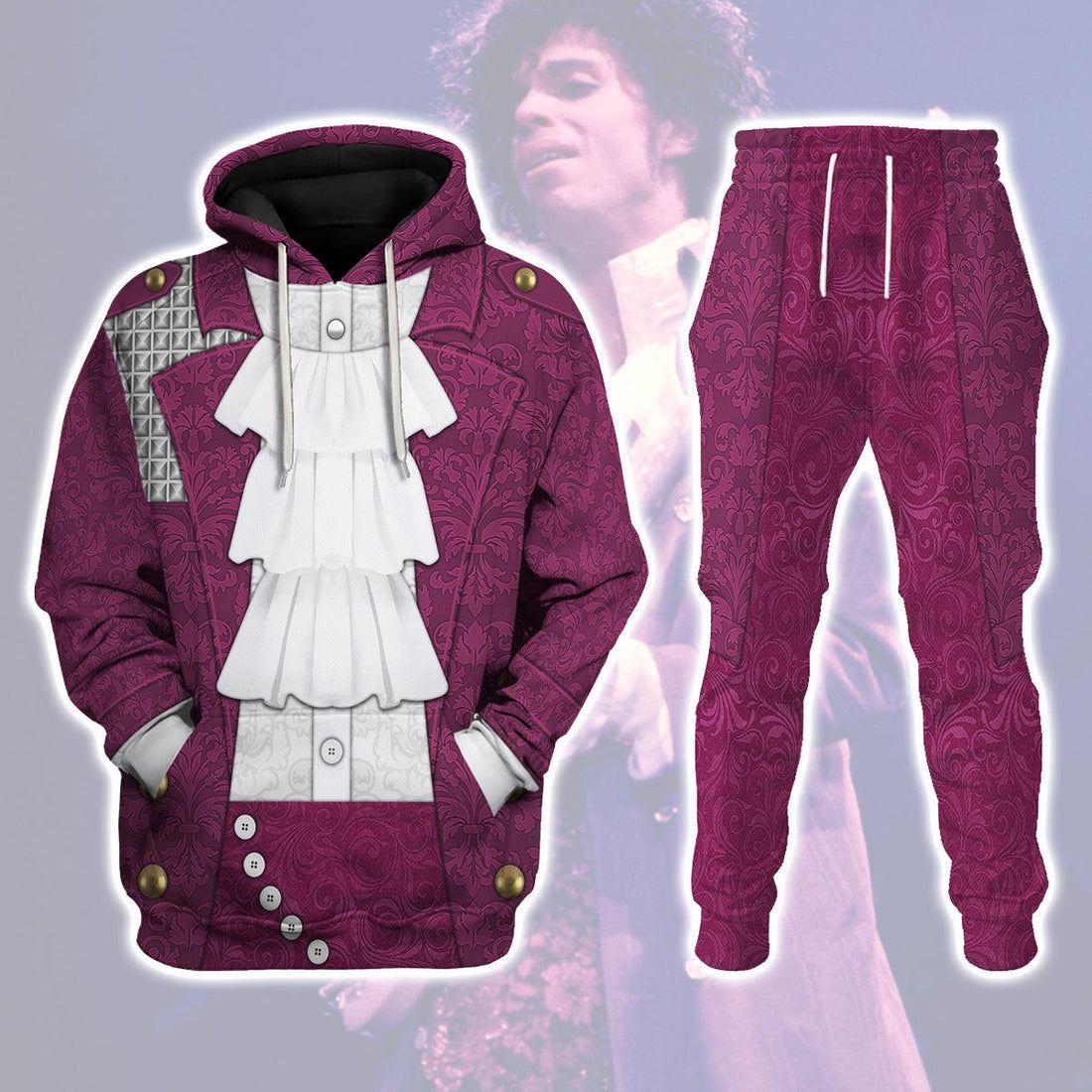 Gearhomie Purple Rain Costume Unisex Pullover Hoodie, Sweatshirt, T-Shirt - Gearhomie.com