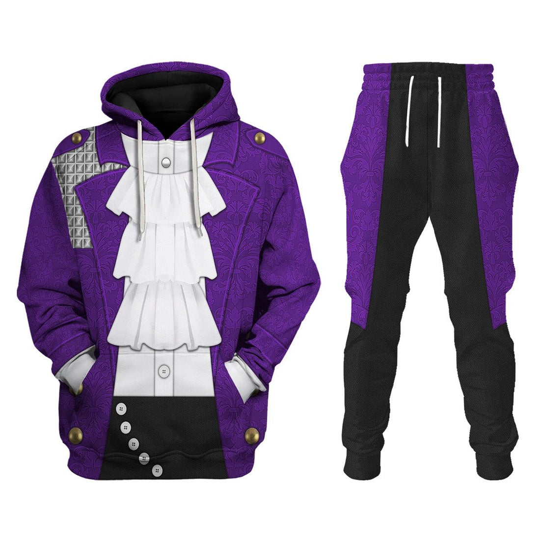 Gearhomie Purple Rain Suit All-Over Print Unisex Pullover Hoodie, Sweatshirt, T-Shirt - Gearhomie.com