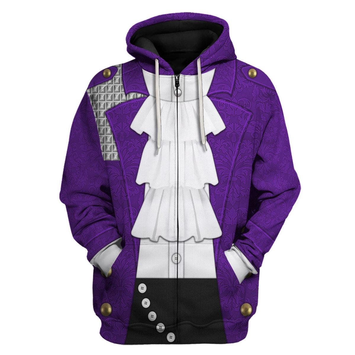 Gearhomie Purple Rain Suit All-Over Print Unisex Pullover Hoodie, Sweatshirt, T-Shirt - Gearhomie.com