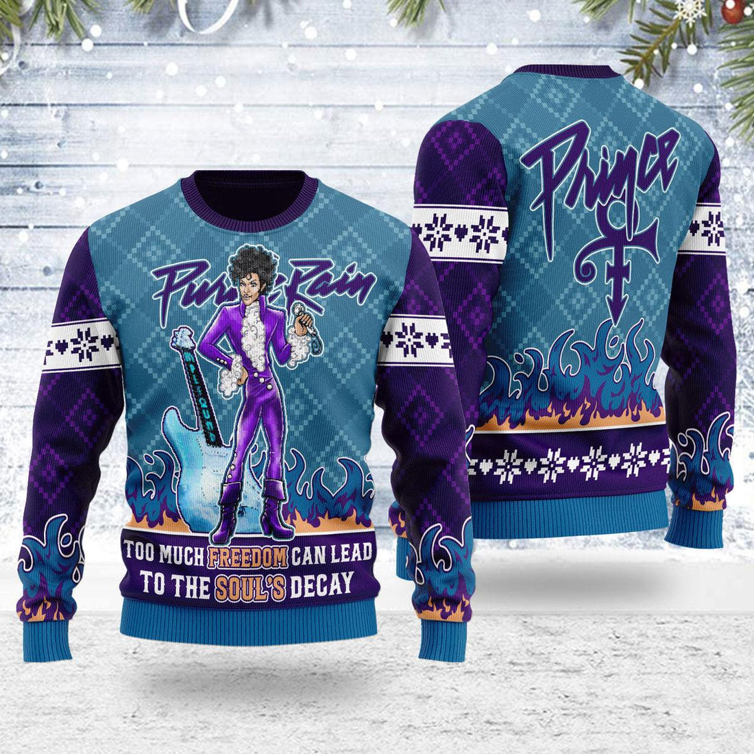 Gearhomie Quotes Freedom Soul's Christmas Ugly Sweater - Gearhomie.com