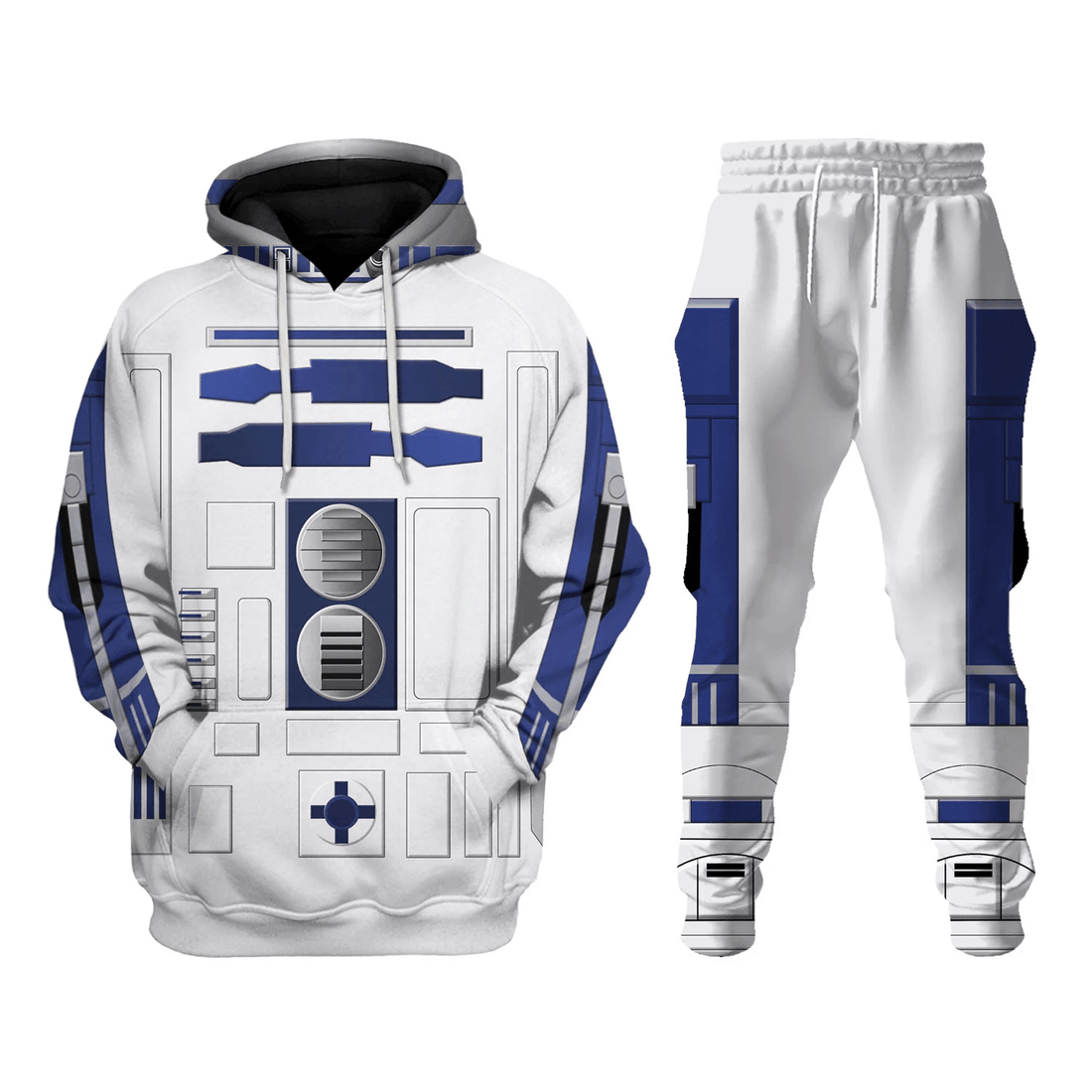 Gearhomie R2 D2 Robot Costume Hoodie Sweatshirt T-Shirt Sweatpants - Gearhomie.com