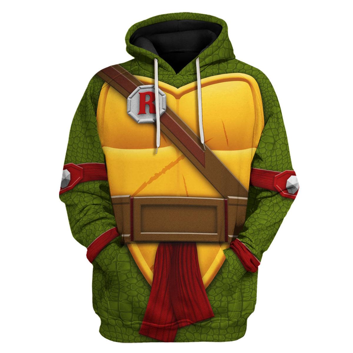 Gearhomie Raphael TMNT Costume Hoodie Sweatshirt T-Shirt Sweatpants - Gearhomie.com