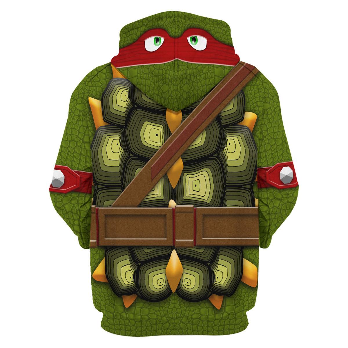 Gearhomie Raphael TMNT Costume Hoodie Sweatshirt T-Shirt Sweatpants - Gearhomie.com