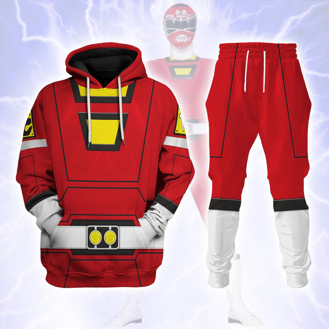  CustomsPig Red Power Rangers Turbo Hoodies Sweatshirt T-shirt Hawaiian Tracksuit -  CustomsPig.com