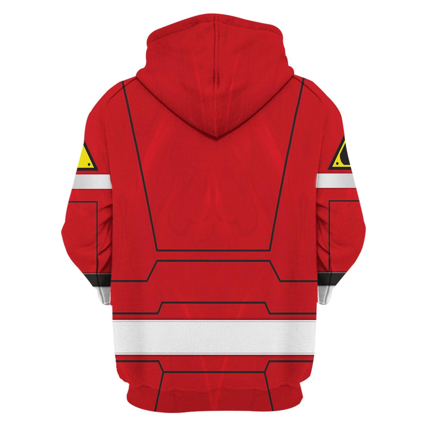  CustomsPig Red Power Rangers Turbo Hoodies Sweatshirt T-shirt Hawaiian Tracksuit -  CustomsPig.com
