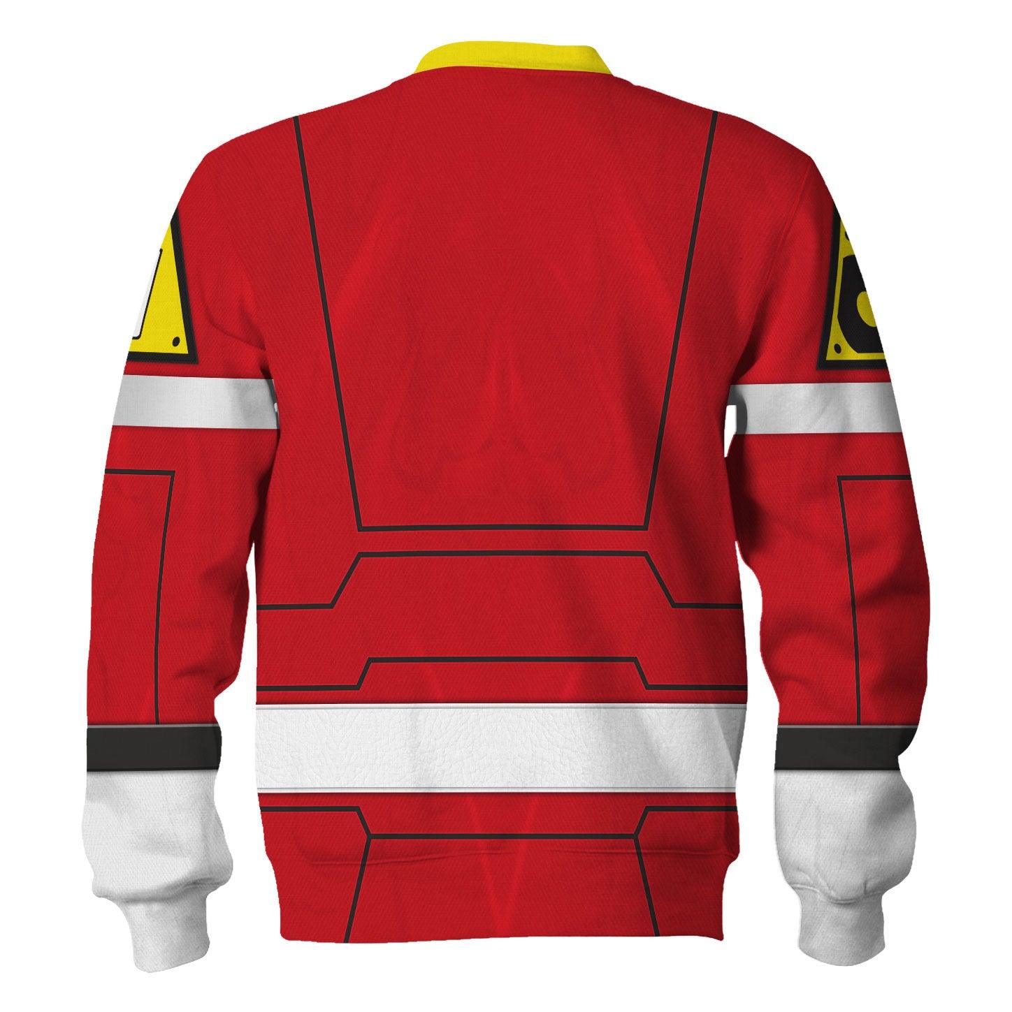  CustomsPig Red Power Rangers Turbo Hoodies Sweatshirt T-shirt Hawaiian Tracksuit -  CustomsPig.com