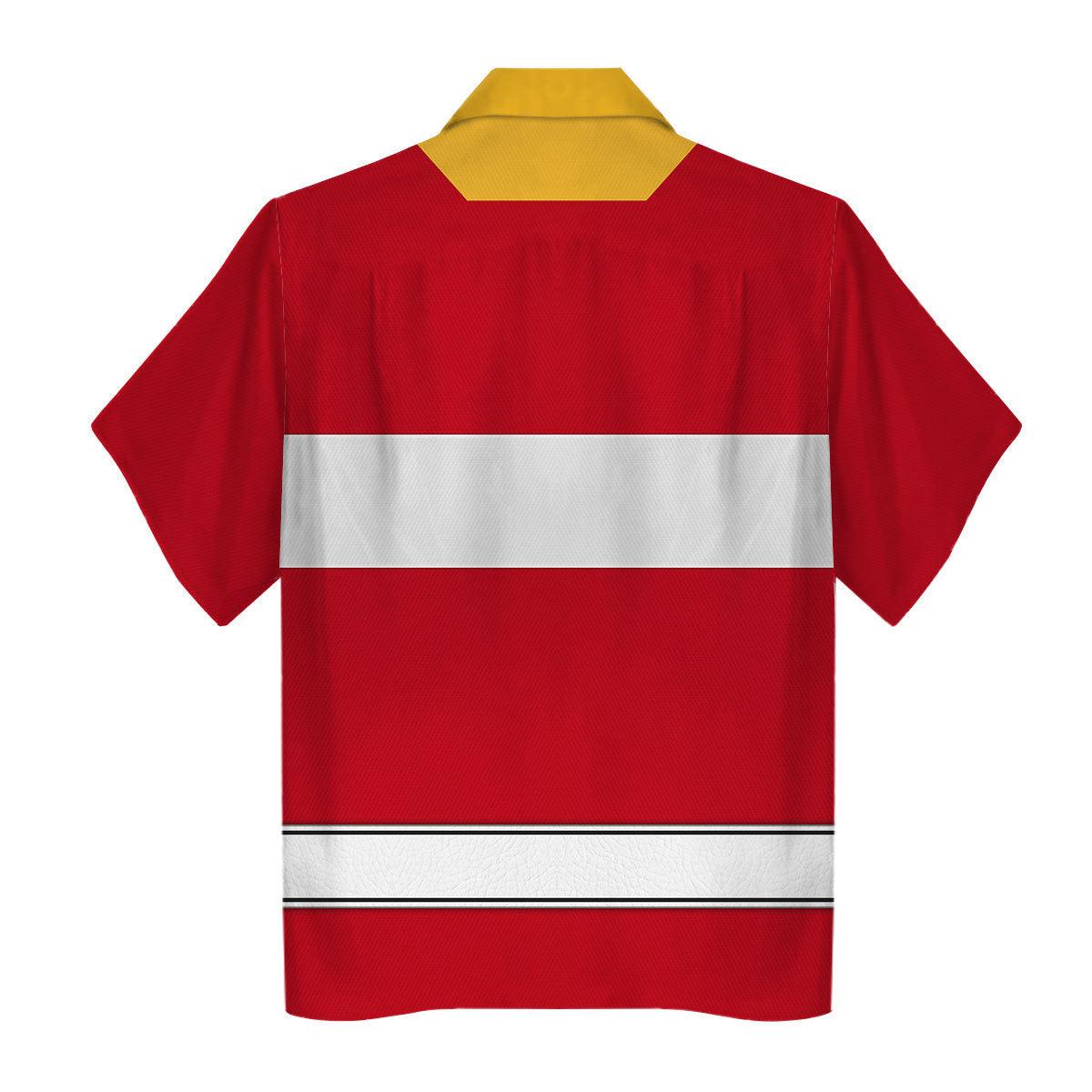 CustomsPig Red Space Ranger Hoodies Sweatshirt T-shirt Hawaiian Tracksuit - CustomsPig.com