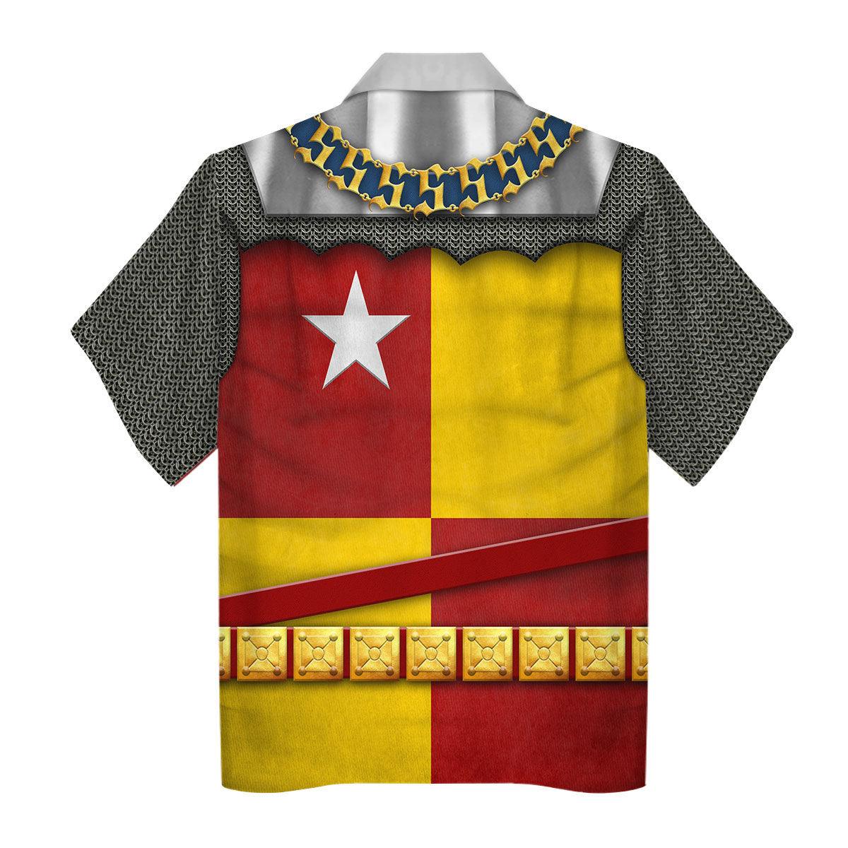 Gearhomie Richard de Vere- Battle of Agincourt Knights Costume Hoodie Sweatshirt T-Shirt Tracksuit - Gearhomie.com
