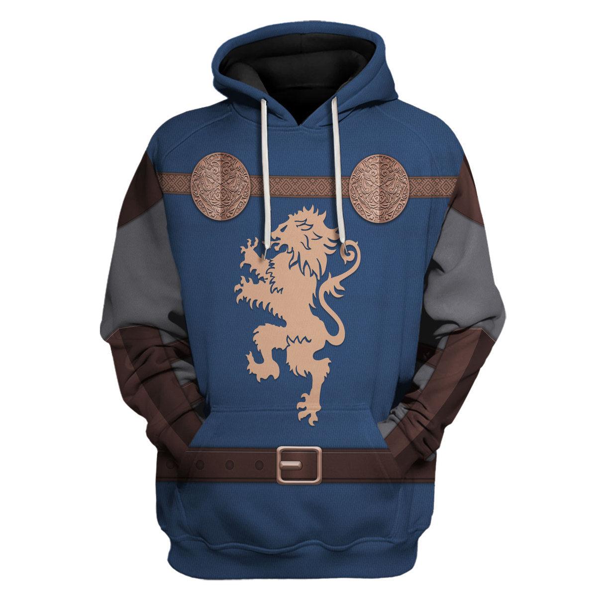 CustomsPig Richard I of England Middle Ages Knight Costume Hoodie Sweatshirt T-Shirt Tracksuit