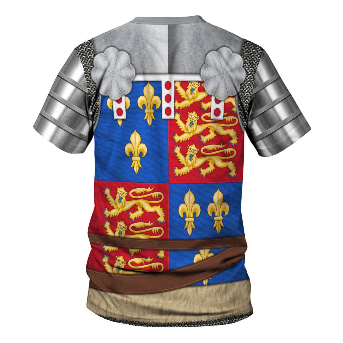 Gearhomie Richard of York, 3rd Duke of York Amour Knights Costume Hoodie Sweatshirt T-Shirt Tracksuit - Gearhomie.com