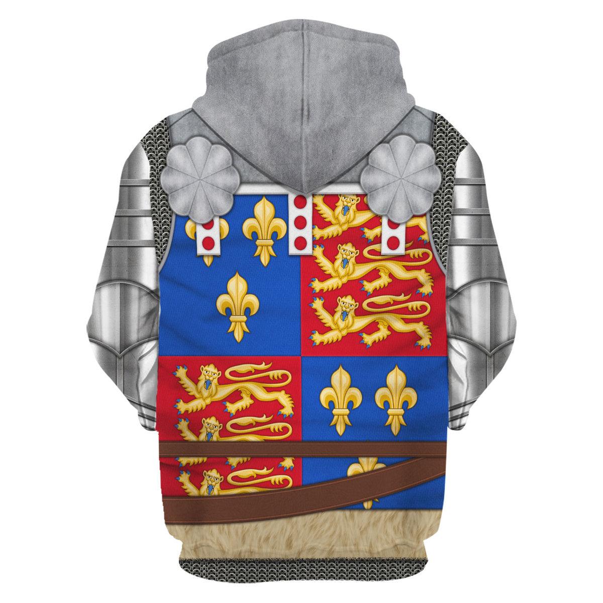CustomsPig Richard of York, 3rd Duke of York Amour Knights Costume Hoodie Sweatshirt T-Shirt Tracksuit - CustomsPig.com