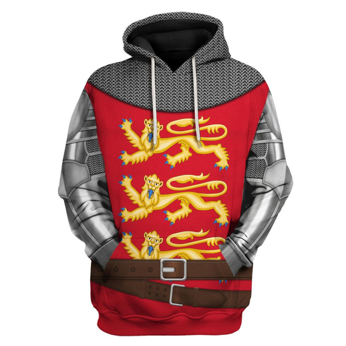 CustomsPig Richard The Lionheart Knight A Royal Heraldry Costume Hoodie Sweatshirt T-Shirt Tracksuit - CustomsPig.com