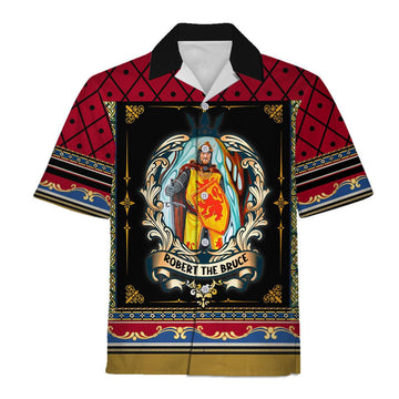Gearhomie Robert The Bruce Hawaiian Shirt Polo Shirt - Gearhomie.com