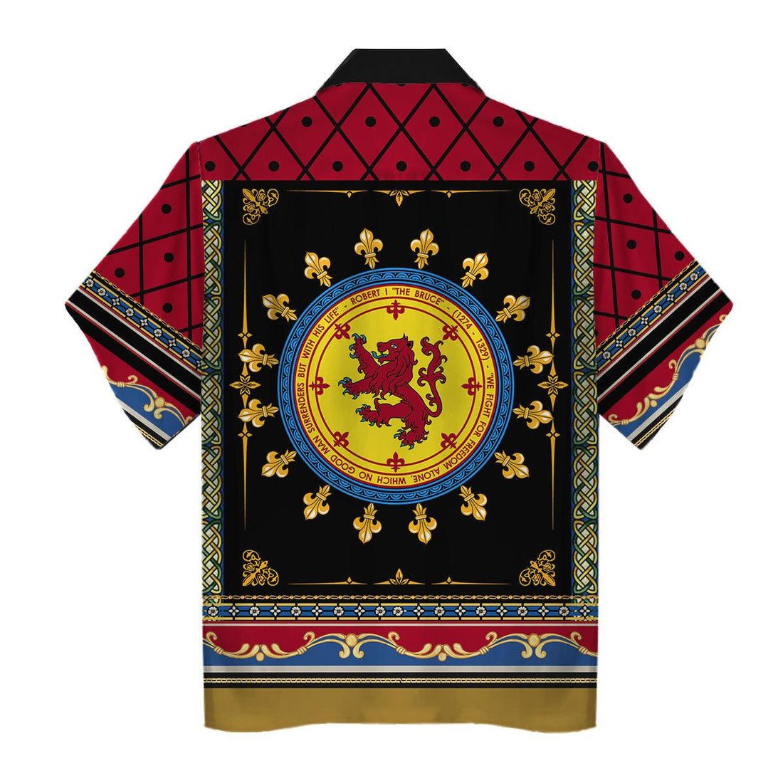 CustomsPig Robert The Bruce Hawaiian Shirt Polo Shirt - CustomsPig.com