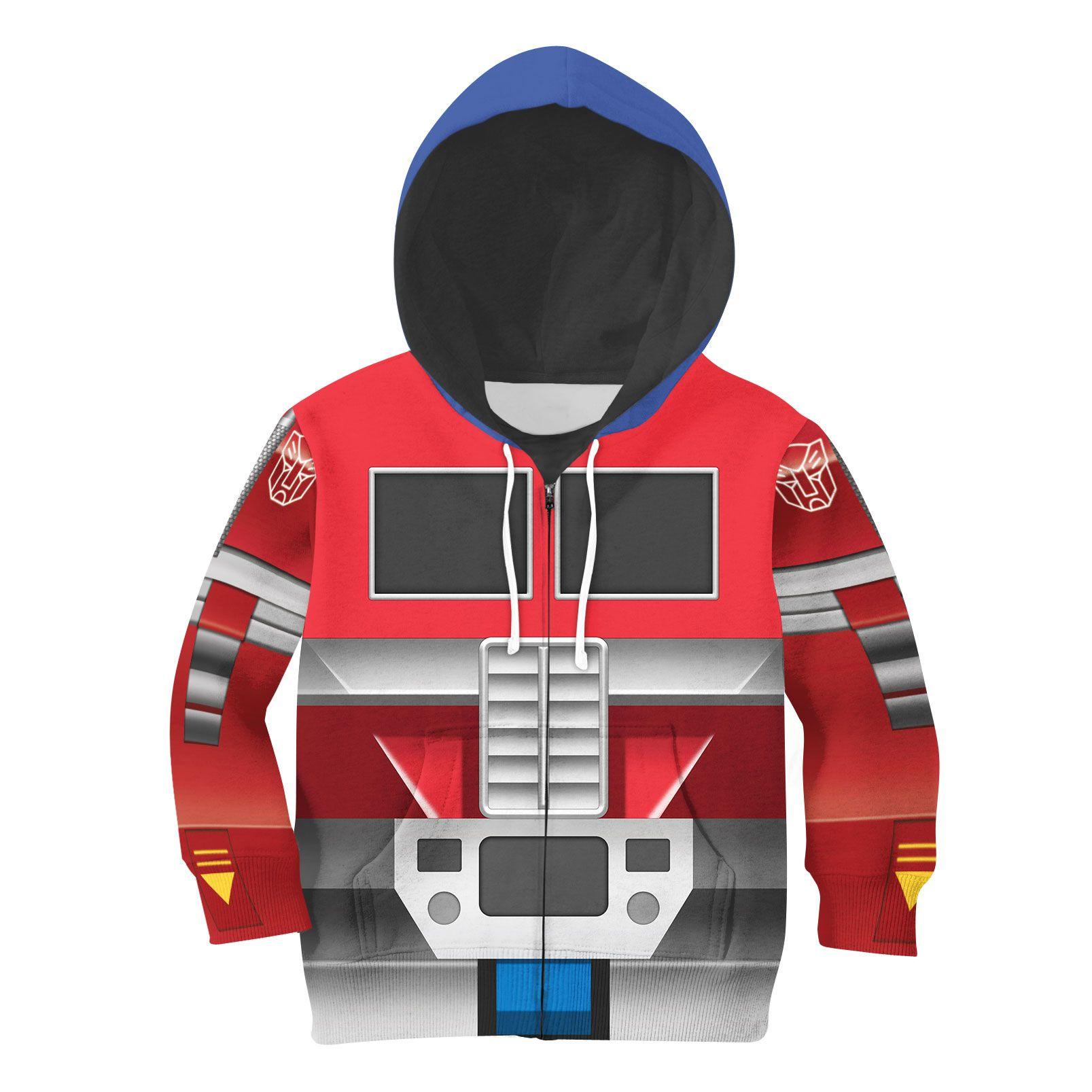 Gearhomie Robot Optimus Prime Kid Costume Cosplay Hoodie Sweatshirt T-Shirt - Gearhomie.com