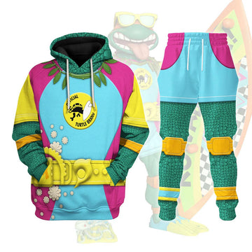 Gearhomie Sewer Surfer Mike TMNT Costume Hoodie Sweatshirt T-Shirt Sweatpants - Gearhomie.com
