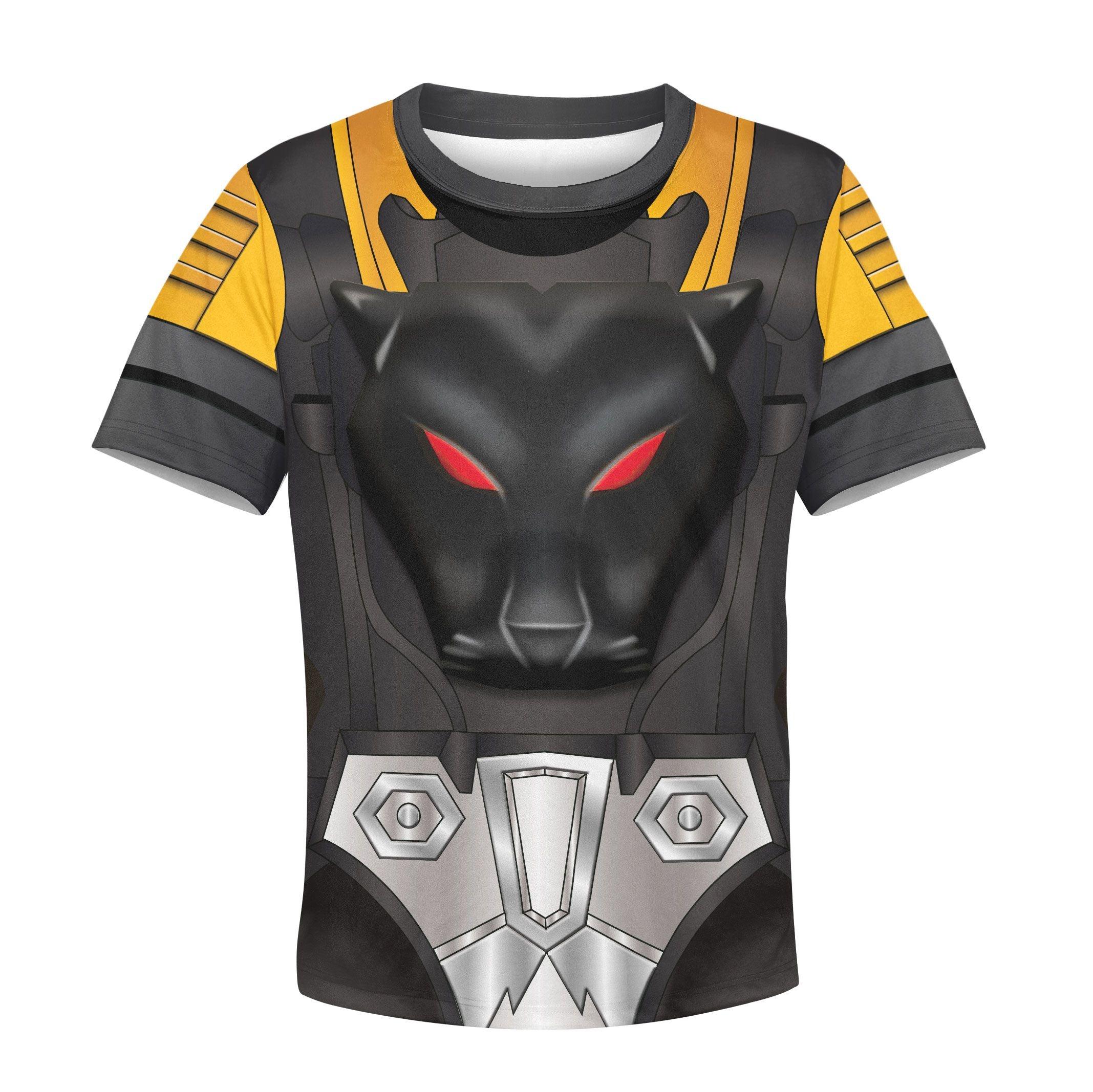 Gearhomie Shadow Panther Kid Costume Cosplay Hoodie Sweatshirt T-Shirt - Gearhomie.com