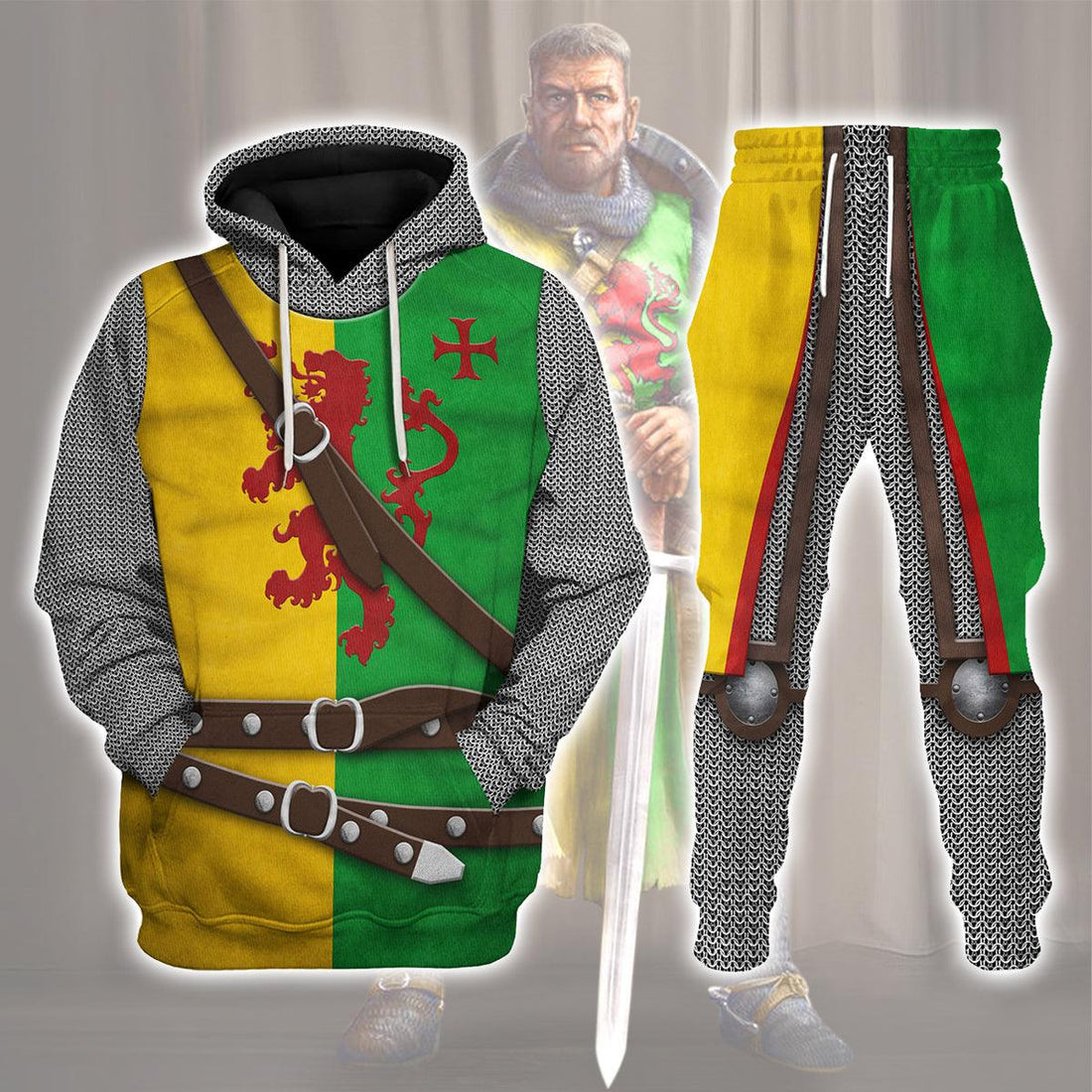 CustomsPig Sir William Marshal 1st Earl of Pembroke Knights Costume Hoodie Sweatshirt T-Shirt Tracksuit - CustomsPig.com